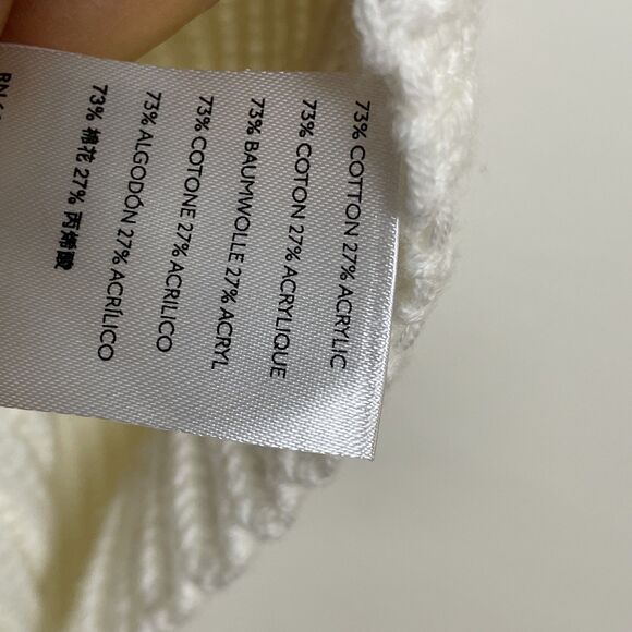 FREE PEOPLE LAYER CAKE TURTLENECK SWEATER COCONUT Women's Ivory Small Oversize - Picture 6 of 10